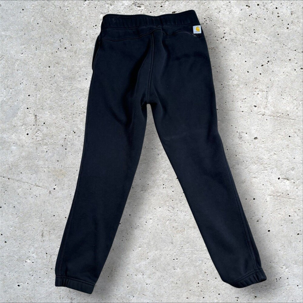 Carhartt Sweatpants Womens XS Black Relaxed Fit Fleece Jogger Pants BN5510-W - Picture 3 of 8